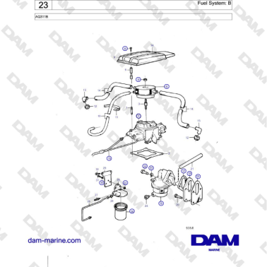 Volvo Penta AQ311B - Fuel...