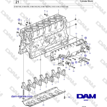 Volvo Penta D13B - Bloque...