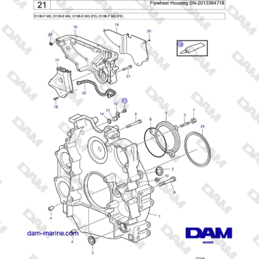 Volvo Penta D13B - Carcasa...