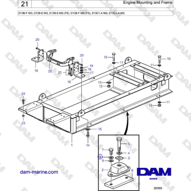 Volvo Penta D13B - Supporto...