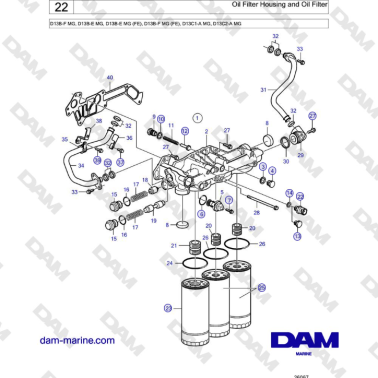 Volvo Penta D13B - Carcasa...