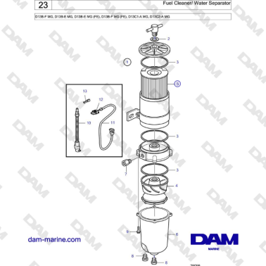 Volvo Penta D13B - Fuel...
