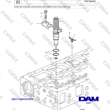 Volvo Penta D13B - Inyector...