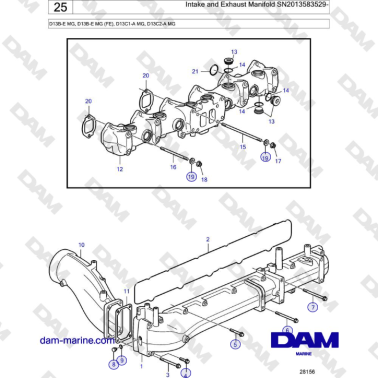 Volvo Penta D13B - Colector...