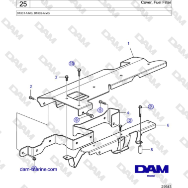 Volvo Penta D13B - Cover,...
