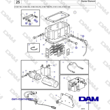 Volvo Penta D13B - Elemento...