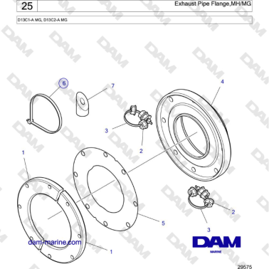 Volvo Penta D13B - Flangia...