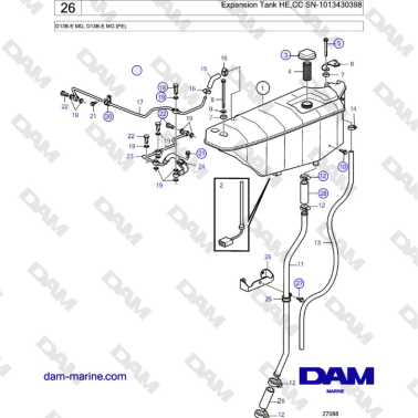 Volvo Penta D13B - Tanque...