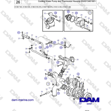 Volvo Penta D13B - Cooling...