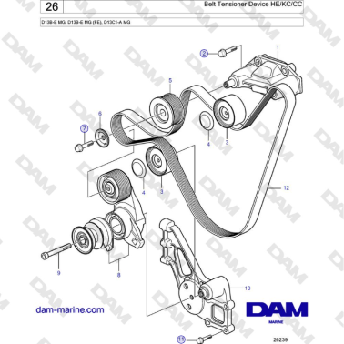 Volvo Penta D13B - Belt...