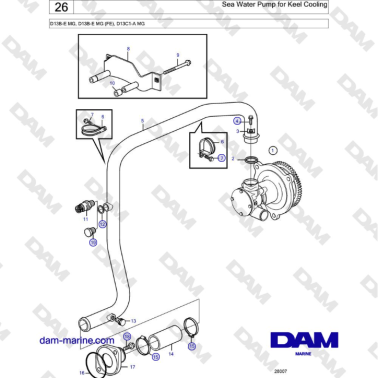Volvo Penta D13B - Bomba de...