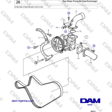 Volvo Penta D13B - Bomba de...