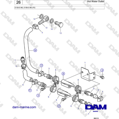 Volvo Penta D13B - Uscita...