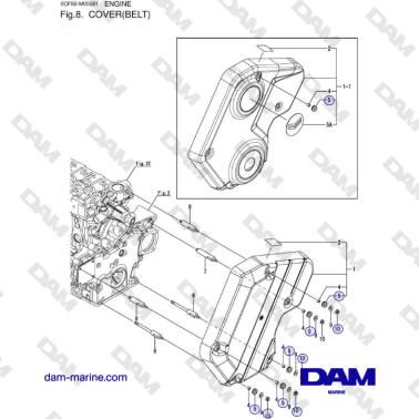 Yanmar 4JH45/4JH57 - COVER...