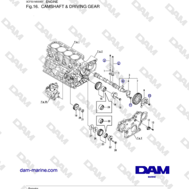 Yanmar 4JH45/4JH57 - ALBERO...