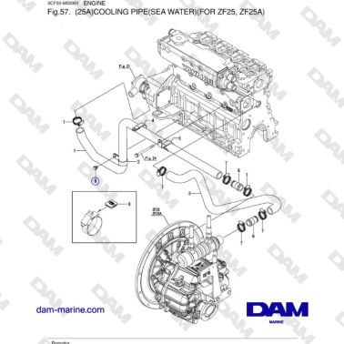 Yanmar 4JH45/4JH57 - TUBO...