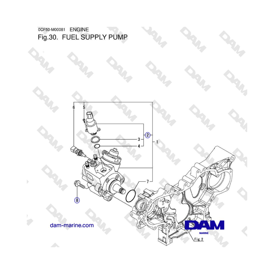 Yanmar 4JH45/4JH57 - FUEL SUPPLY PUMP