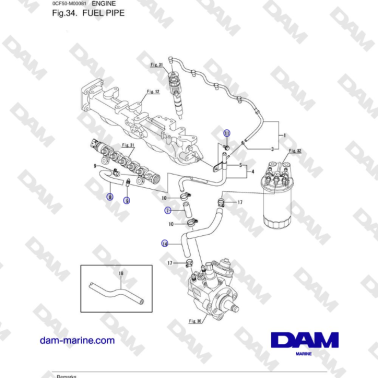 Yanmar 4JH45/4JH57 - TUBO...