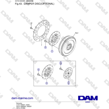Yanmar 4JH45/4JH57 - DAMPER...