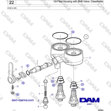 Volvo Penta D16C-A MG - Oil...