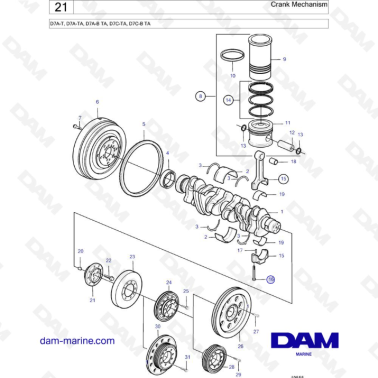 Volvo Penta D7A-T, D7A-TA -...