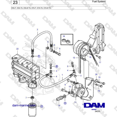 Volvo Penta D5A-T, D5A-TA,...