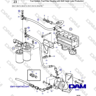 Volvo Penta D5A-T, D5A-TA,...