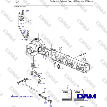 Volvo Penta D7A-TA, D7A-B...