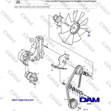 Volvo Penta D5A-T, D5A-TA,...