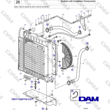 Volvo Penta D5A-T, D5A-TA,...