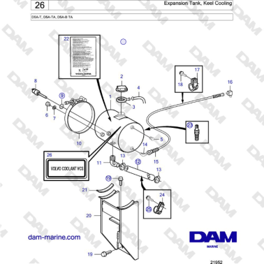 Volvo Penta D5A-T, D5A-TA,...