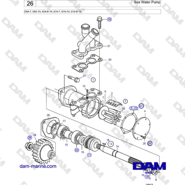 Volvo Penta D5A-T, D5A-TA,...