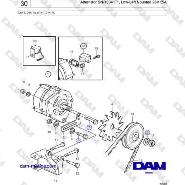 Volvo Penta D5A-T, D5A-TA,...