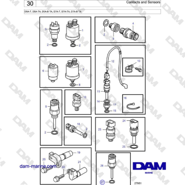 Volvo Penta D5A-T, D5A-TA,...