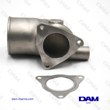 YANMAR 3V STAINLESS STEEL EXHAUST ELBOW