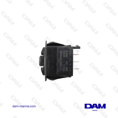 INTERRUPTEUR ON-OFF-ON NON LUMINEUX 12V
