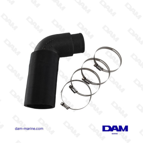 PRE BEND EXHAUST REDUCER 90° 75 - 65MM