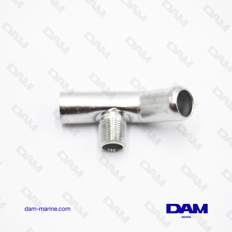 WATER FITTING IN T - 1/2 X 1 - 3V STAINLESS STEEL*