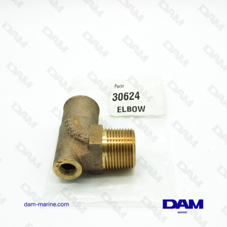 BRASS ELBOW WATER FITTING 90° MM 1" X 1-1/4