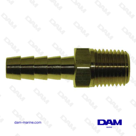 STRAIGHT FUEL CONNECTOR - 1/4 X 8MM