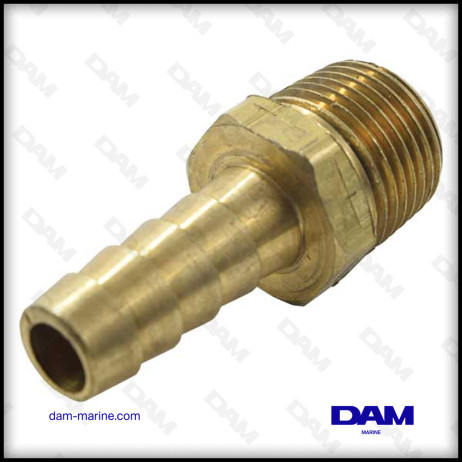 STRAIGHT FUEL CONNECTOR - 3/8 X 10MM