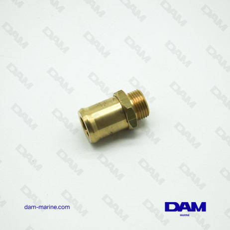 BRASS STRAIGHT WATER CONNECTOR - 3/8 X 19MM