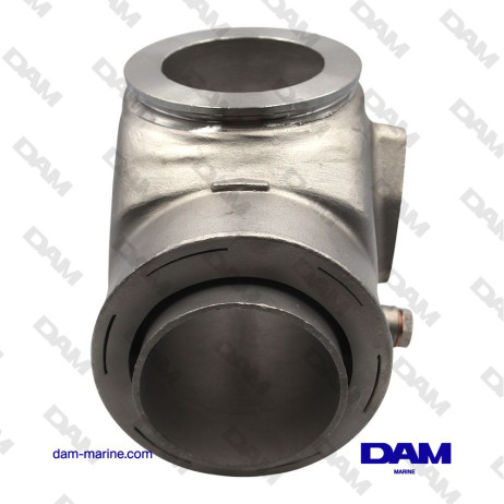 VOLVO D6 STAINLESS STEEL EXHAUST ELBOW