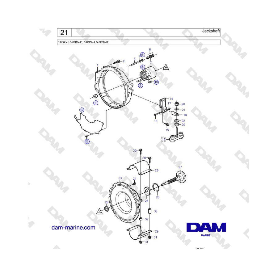KIT ANODES ALU PLAQUETTES @2 HONDA BF8-50HP