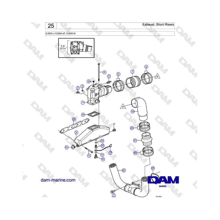 KIT ANODES ALU PLAQUETTES @2 HONDA BF8-50HP