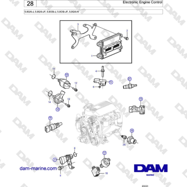Volvo Penta 5.0GXi-J,...