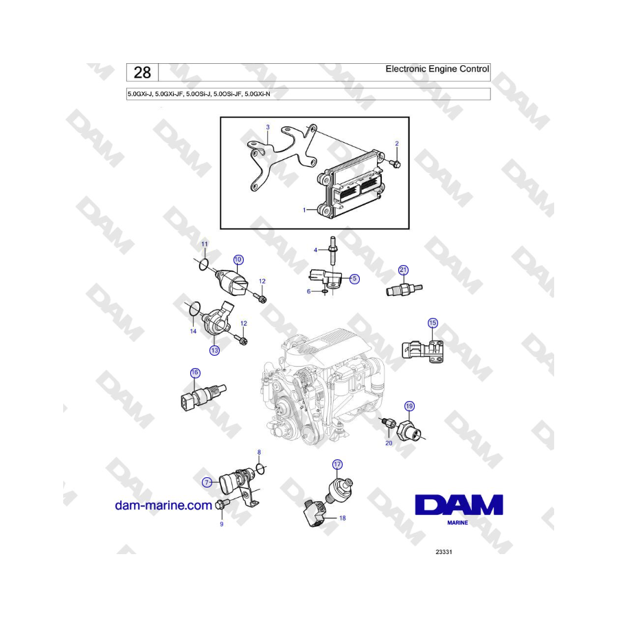 KIT ANODES ALU PLAQUETTES @2 HONDA BF8-50HP