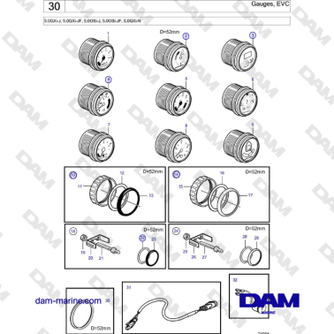 Volvo Penta 5.0GXi-J,...