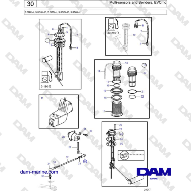 Volvo Penta 5.0GXi-J,...