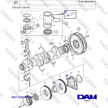 Volvo Penta D11B1-A MP,...